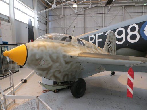 Royal Air Force Museum, Cosford, Großbritannien, Messerschmitt Me163B–1a KOMET