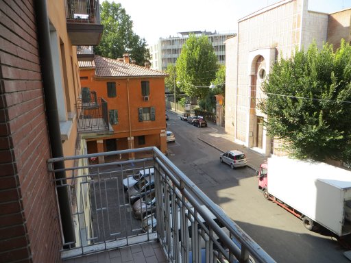 Nuovo Hotel del Porto, Bologna, Italien, Blick vom Balkon