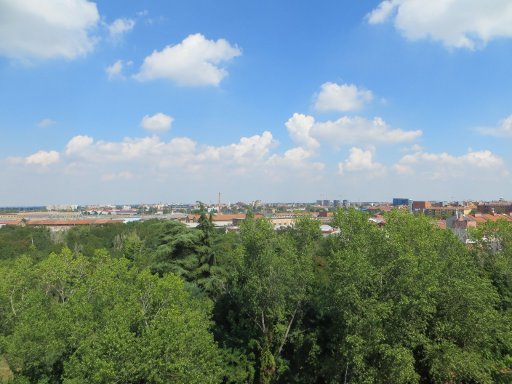 Suite Hotel Elite, Bologna, Italien, Blick vom Balkon