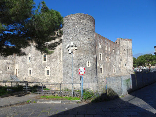 Stadtmuseum Burg Ursino, Catania, Italien, Außenansicht