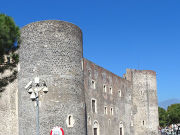 Stadtmuseum Burg Ursino, Catania, Italien, Außenansicht