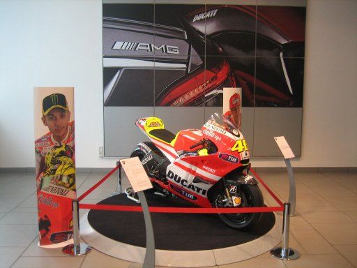 Ducati Motorrad Werk und Museum Bologna, Italien, Ausstellung