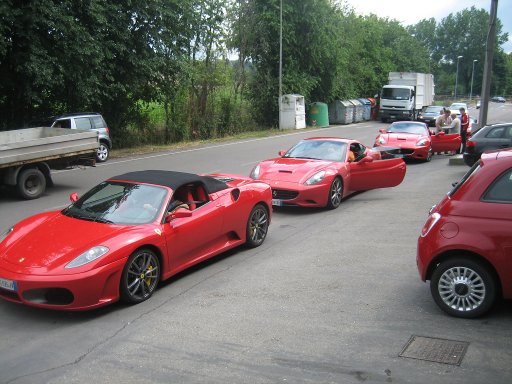 Ferrari Testfahrten von den Firmen Pushstart und pitlane red passion