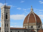 Florenz, Italien, Blick vom Rinacente Luxuskaufhaus Café auf den Dom Santa Maria del Fiore