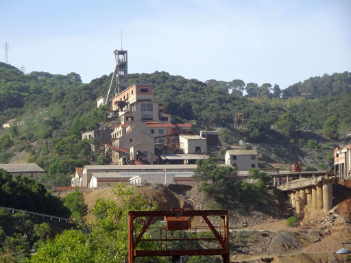 Bergwerk Führung Sant Antonio, Montevecchio, Italien, stillgelegtes Gelände