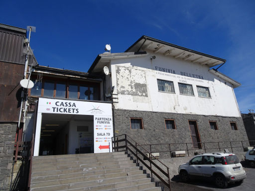 Ätna Seilbahn, Nicolosi, Italien, Talstation Funivia dell’Etna