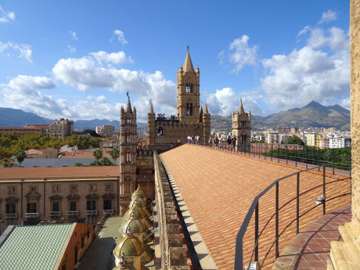 Kathedrale, Palermo, Italien, Ausblick auf die Türme