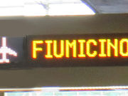 Flughafen Rom, FCO, Italien