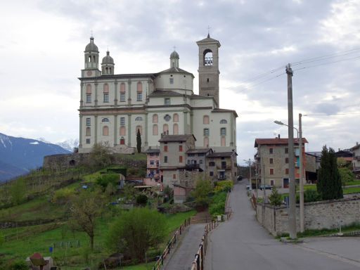 Santuario della Santa Casa Lauretana, Tresivio, Italien, Außenansicht in Tresivio