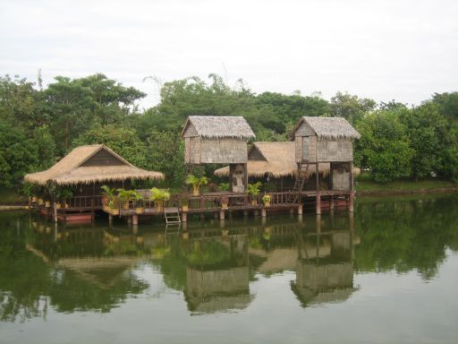 Cambodian Cultural Village, Siem Reap, Kambodscha, Schwimmendes Fischer Dorf