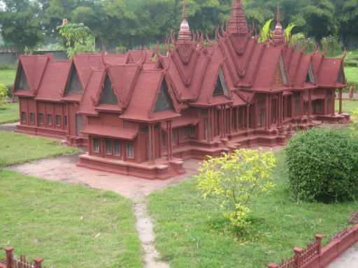 Cambodian Cultural Village, Siem Reap, Kambodscha, Miniatur Gebäude National Museum in Phnom Penh