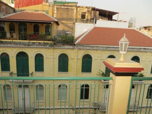 Indochine 2 Hotel, Phnom Penh, Kambodscha, Ausblick aus dem Zimmer 406