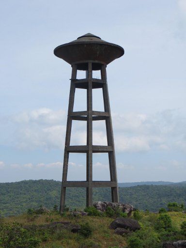 Kampot, Kambodscha, Bokor Hill Station Tour, Wasserturm