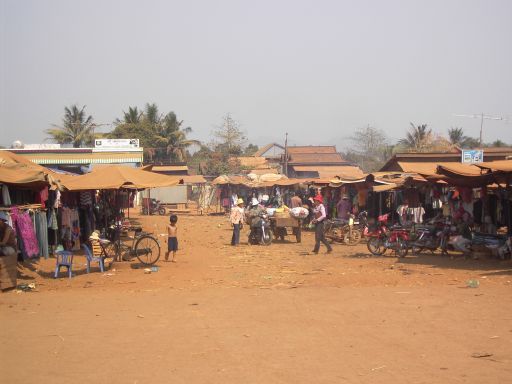 Rattanakiri, Kambodscha, Marktplatz