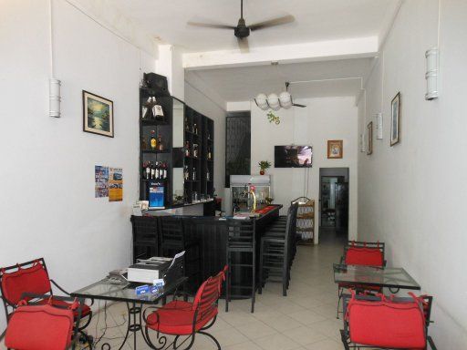 Sary’s Guesthouse, Phnom Penh, Kambodscha, Empfangshalle und Restaurant