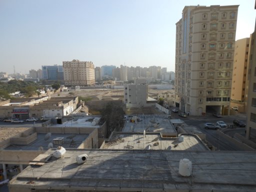 Crystal Palace Hotel, Doha, Katar, Zimmer 402 Ausblick aus dem Fenster