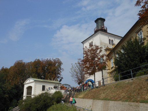 Zagreb, Kroatien, Standseilbahn und Kula Lotrščak