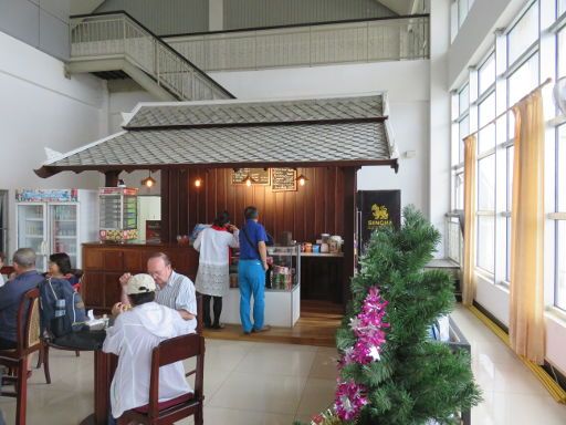 Luang Prabang, Laos, Flughafen LPQ, Café vor der Sicherheitskontrolle