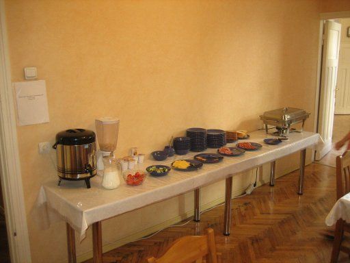 Hotel Multilux Riga, Lettland, ein Teil vom Frühstückbuffet