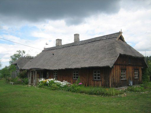 Ethnografisches Freilichtmuseum, Riga, Lettland, Fischerhaus der Region Kurzeme