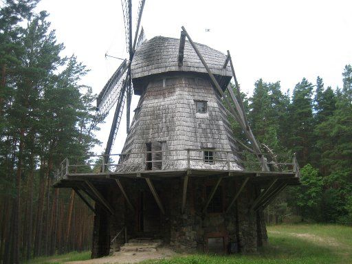 Ethnografisches Freilichtmuseum, Riga, Lettland, Holländische Windmühle