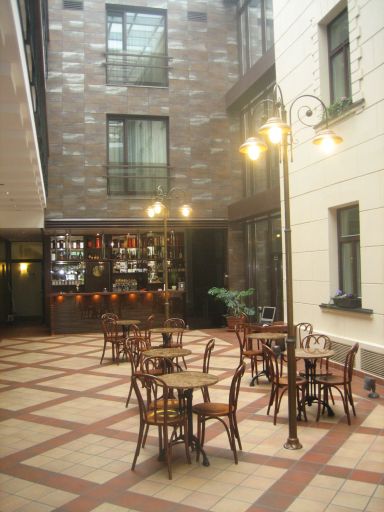 Daugirdas Old City Hotel Kaunas, Litauen, Empfangshalle Atrium