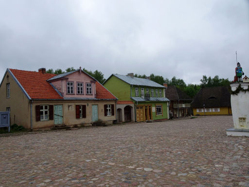 Das Freilichtmuseum Litauen, Rumsiskes, Litauen, Häuser in Miestelis