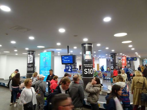 Flughafen Vilnius VNO, Litauen, Gepäckbänder Ankunft