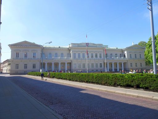 Präsidentenpalast Wachablösung, Vilnius, Litauen, Außenansicht S. Daukanto a. LT-01121 Vilnius