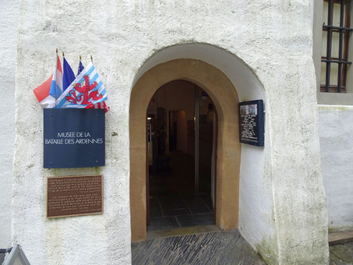 Museum der Ardennenoffensive, Clervaux, Luxemburg, Eingang zum Museum