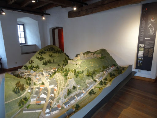 Museum der Modelle der Burgen und Schlösser Luxemburgs, Clervaux, Luxemburg, Modell Burg Branebuerg