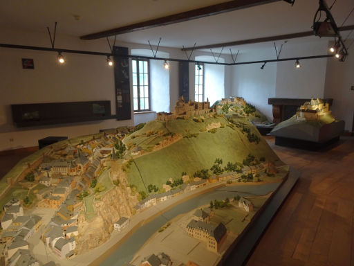 Museum der Modelle der Burgen und Schlösser Luxemburgs, Clervaux, Luxemburg, Modelle Luxemburger Burgen und Schlösser