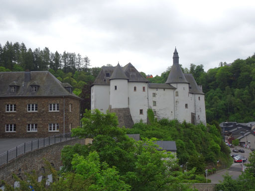 Museum der Modelle der Burgen und Schlösser Luxemburgs, Clervaux, Luxemburg, Schloss Clervaux im Original 2019