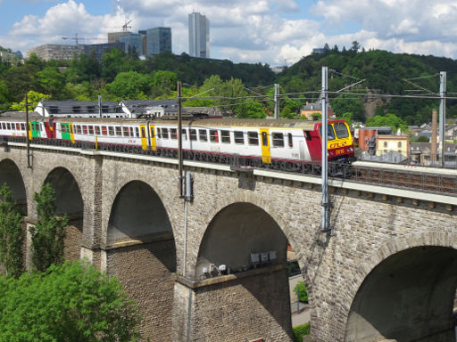 Luxemburg, Großherzogtum Luxemburg, Eisenbahn Viadukt