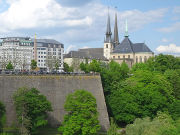 Luxemburg, Großherzogtum Luxemburg, Blick auf die Festungsmauern