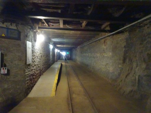 MNM Nationales Bergbaumuseum, Rumelange, Luxemburg, Tunnel im Bergwerk