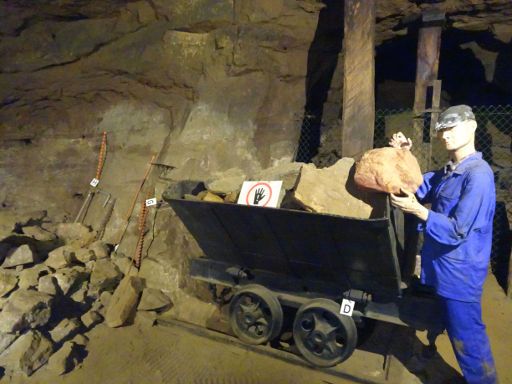 MNM Nationales Bergbaumuseum, Rumelange, Luxemburg, Transport mit Loren