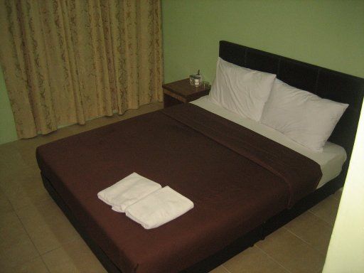 Langkawi Budget Inn, Kuah, Langkawi, Malaysia, Zimmer Nummer 109 mit Queensize Bett