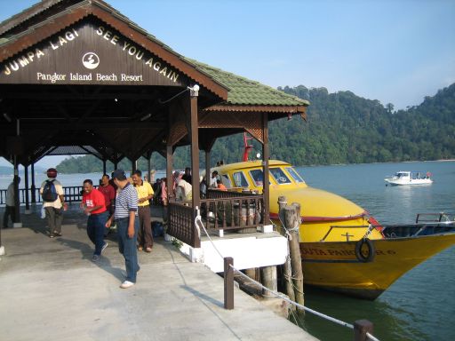 Pangkor Island Beach Resort, Malaysia, Bootsanleger vom Hotel