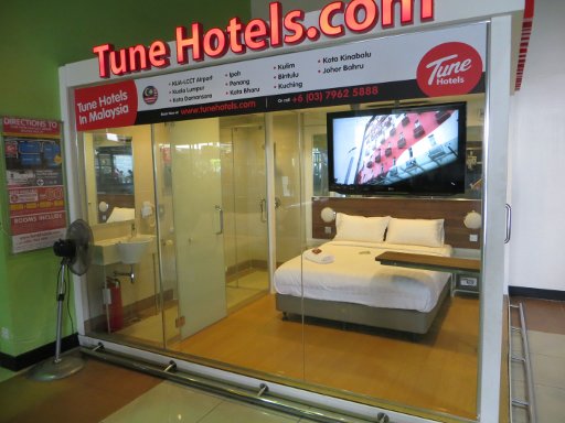 Tune Hotel Downtown KL, Kuala Lumpur, Malaysia, Musterzimmer am LCCT Kuala Lumpur