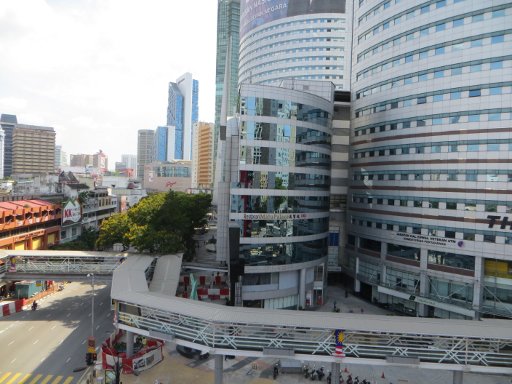 Tune Hotel Downtown KL, Kuala Lumpur, Malaysia, Ausblick aus dem Zimmer 602 auf das Maju Junction Center