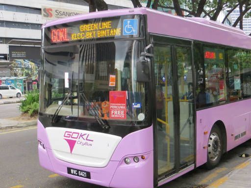GO KL City Bus, Kuala Lumpur, Malaysia, umweltfreundlicher Bus mit CNG Erdgasantrieb