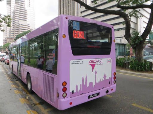 GO KL City Bus, Kuala Lumpur, Malaysia, Bus der Green Line
