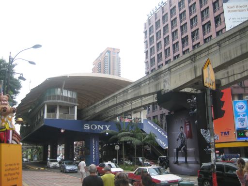 KL Monorail, Kuala Lumpur, Malaysia, Außenansicht der Station Bukit Bintang