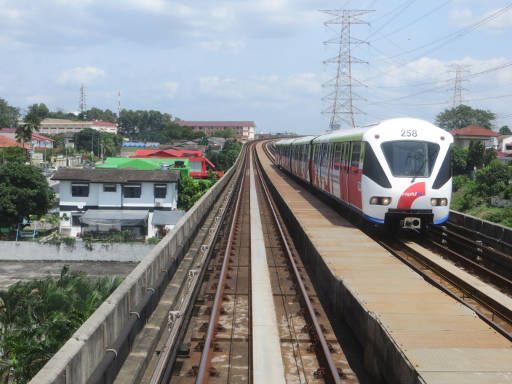 MY rapid LRT, Kuala Lumpur, Malaysia, Fahrstrecke LRT Kelana Jaya Linie