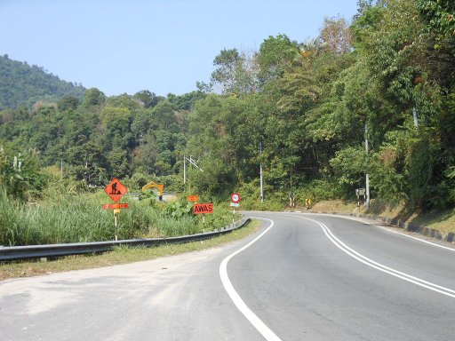 Penang, Malaysia, Landstraße bei Balik Pulau
