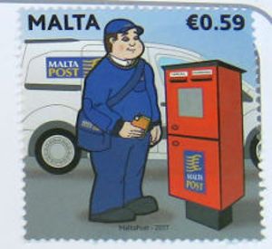 Malta Post, Briefmarke für 0,59 € im Dezember 2017