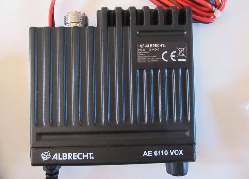 ALBRECHT® AE 6110 VOX CB Radio, Geräteansicht von oben