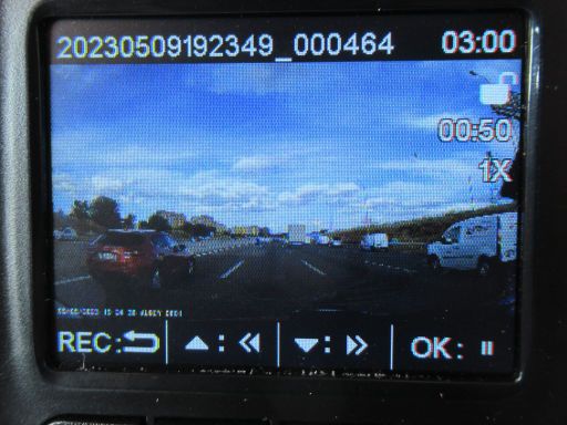 AUKEY DR01 Dashcam, Bildschirm Wiedergabe Videoaufnahme