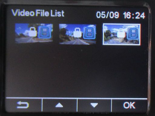 AUKEY DR01 Dashcam, Übersicht Videoaufnahmen